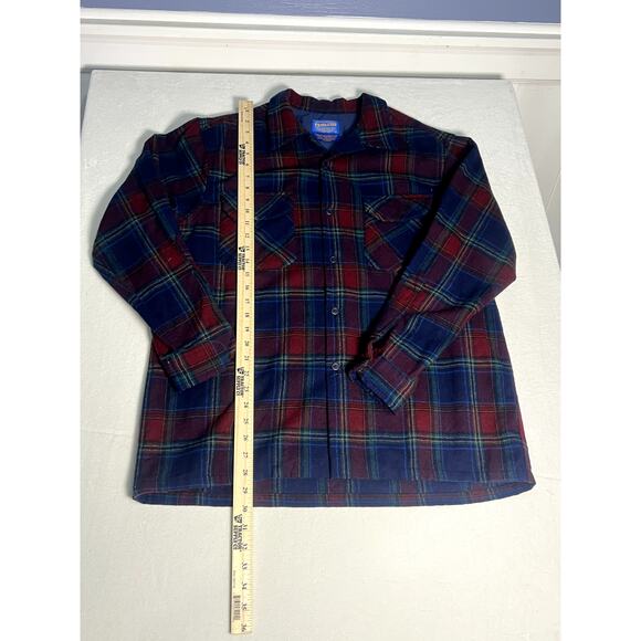 Pendleton Mens 100% Pure Virgin Wool Shirt Plaid Size XL - Picture 3 of 5